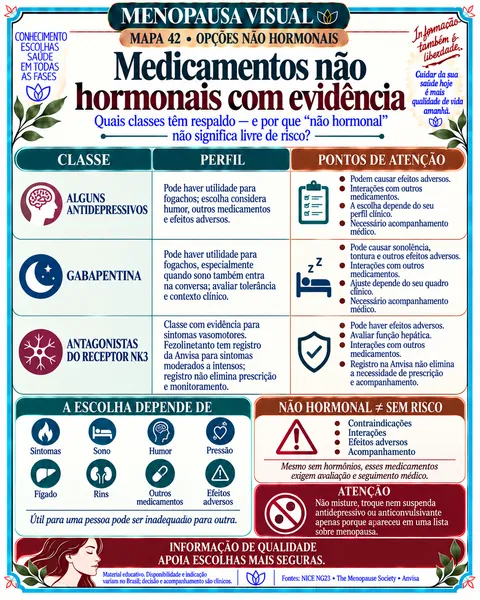 Mapa 42: Medicamentos não hormonais com evidência
