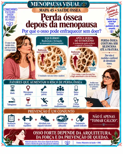 Mapa 45: Perda óssea depois da menopausa