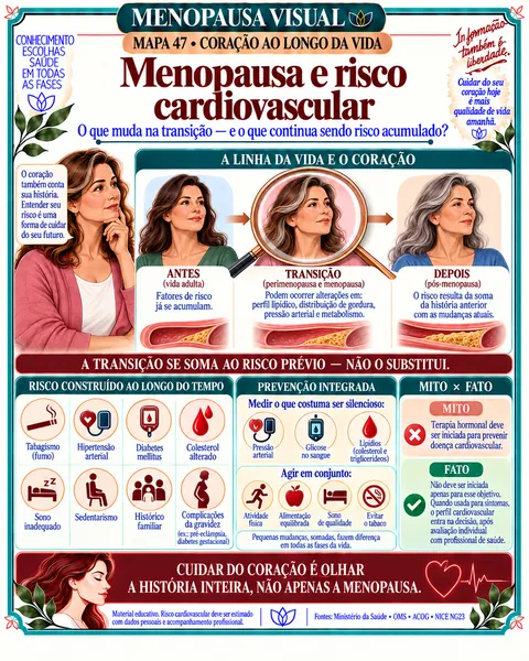 Mapa 47: Menopausa e risco cardiovascular